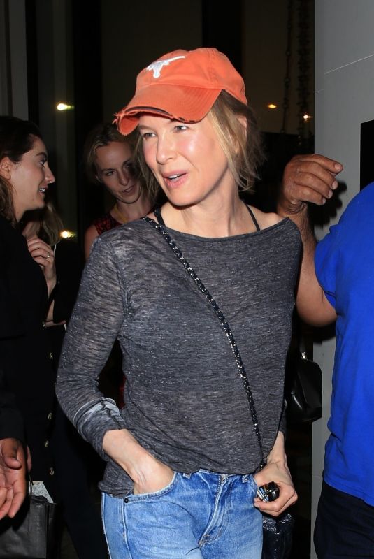 RENEE ZELLWEGER at Catch LA in West Hollywood 08/18/2018