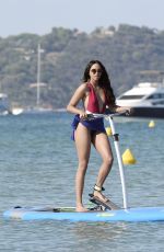 RETHA KETHOKO in Swimsuit at Stand-up Paddle in St Tropez 08/10/2018