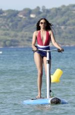 RETHA KETHOKO in Swimsuit at Stand-up Paddle in St Tropez 08/10/2018