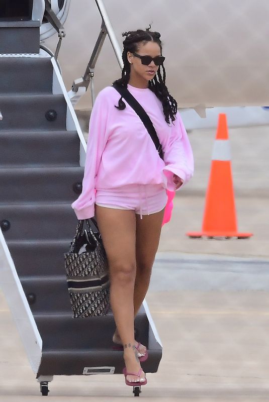 RIHANNA at Airport in Barbados 08/19/2018