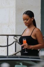 RIHANNA Leaves Her Villa in Barbados 08/19/2018