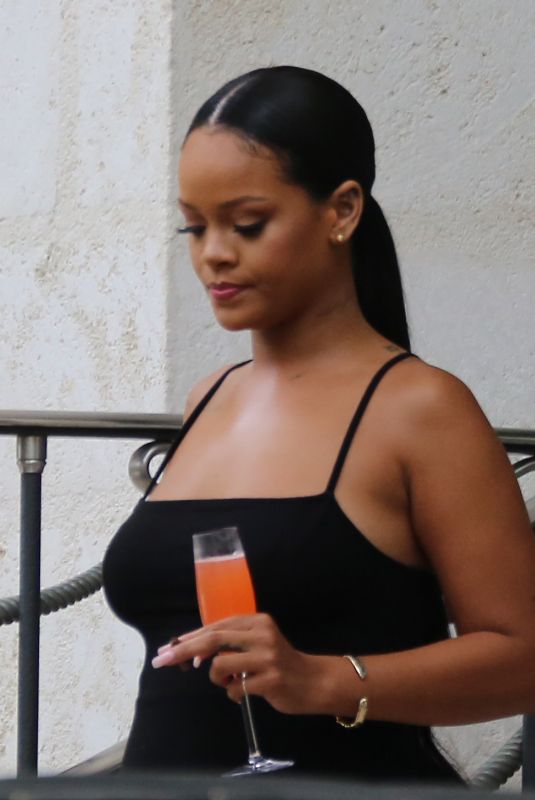 RIHANNA Leaves Her Villa in Barbados 08/19/2018