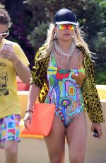 RITA ORA in Swimsuit while on Holiday in Porto Cervo 08/10/2018
