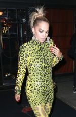 RITA ORA Night Out in New York 08/19/2018