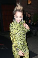 RITA ORA Night Out in New York 08/19/2018