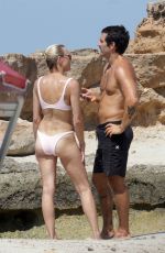 ROBIN WRIGHT in Bikini at a Beach in Formentera 08/21/2018