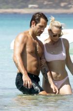 ROBIN WRIGHT in Bikini at a Beach in Formentera 08/21/2018