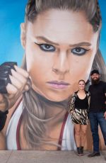 RONDA ROUSEY at Her Mural in New York 08/17/2018