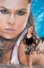 RONDA ROUSEY at Her Mural in New York 08/17/2018
