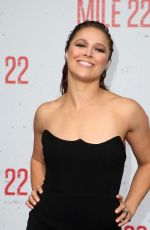 RONDA ROUSEY at Mile 22 Premiere in Los Angeles 08/09/2018