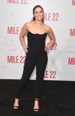 RONDA ROUSEY at Mile 22 Premiere in Los Angeles 08/09/2018