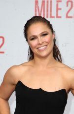 RONDA ROUSEY at Mile 22 Premiere in Los Angeles 08/09/2018