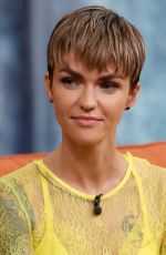 RUBY ROSE at Despierta America in Miami 08/10/2018