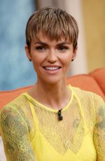 RUBY ROSE at Despierta America in Miami 08/10/2018
