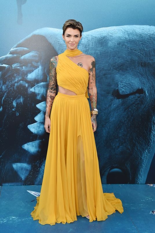 RUBY ROSE at The Meg Premiere in Hollywood 08/06/2018