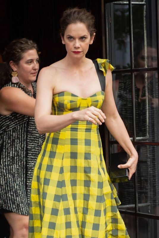 RUTH WILSON Leaves Bowery Hotel in New York 08/16/2018