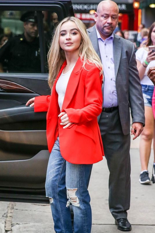 SABRINA CARPENTER Leaves GMA Studio in New York 08/20/2018