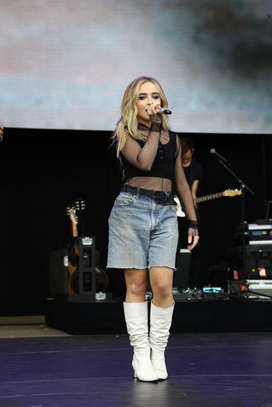 SABRINA CARPENTER Performs at Billboard Hot 100 Music Festival in New York 08/19/2018