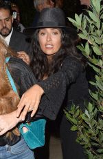 SALMA HAYEK at Madeo Restaurant in Beverly Hills 08/14/2018