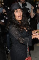 SALMA HAYEK at Madeo Restaurant in Beverly Hills 08/14/2018