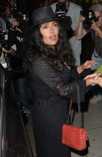 SALMA HAYEK at Madeo Restaurant in Beverly Hills 08/14/2018