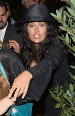 SALMA HAYEK at Madeo Restaurant in Beverly Hills 08/14/2018