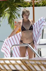 SELMA BLAIR in Bikini at a Pool in Miami 08/07/2018