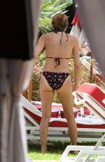 SELMA BLAIR in Bikini at a Pool in Miami 08/07/2018
