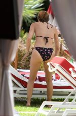 SELMA BLAIR in Bikini at a Pool in Miami 08/07/2018