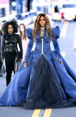 SERENA WILLIAMS on the Set of Commercial in New York 08/21/2018