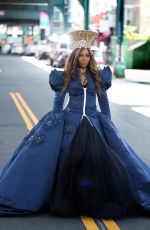 SERENA WILLIAMS on the Set of Commercial in New York 08/21/2018