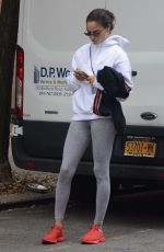 SHANINA SHAIK Leaves a Gym in New York 08/20/2018