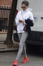 SHANINA SHAIK Leaves a Gym in New York 08/20/2018