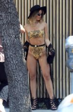 SHAUNA SEXTON in Bikini on the Set of a Photoshoot in Hollywood 08/19/2018