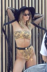 SHAUNA SEXTON in Bikini on the Set of a Photoshoot in Hollywood 08/19/2018