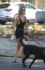 SHAUNA SEXTON Out with Her Dog in Los Angeles 08/24/2018