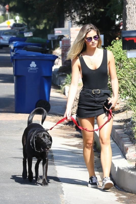 SHAUNA SEXTON Out with Her Dog in Los Angeles 08/24/2018