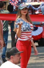 SOFIA VERGARA on the Set of Modern Family in Los Angeles 08/09/2018