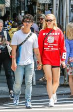 SOPHIE TURNER and Joe Jonas Out and About in New York 08/15/2018
