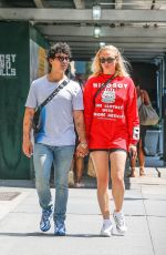 SOPHIE TURNER and Joe Jonas Out and About in New York 08/15/2018
