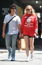 SOPHIE TURNER and Joe Jonas Out and About in New York 08/15/2018