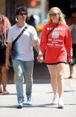SOPHIE TURNER and Joe Jonas Out and About in New York 08/15/2018