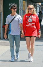 SOPHIE TURNER and Joe Jonas Out and About in New York 08/15/2018