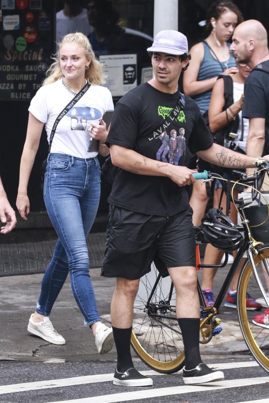SOPHIE TURNER and Joe Jonas Out in New York 08/14/2018