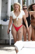 SOPHIE TURNER in Bikini at Delano Hotel Pool in Miami 08/13/2018