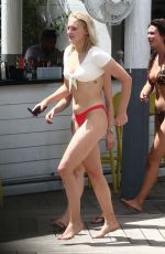 SOPHIE TURNER in Bikini at Delano Hotel Pool in Miami 08/13/2018