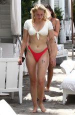 SOPHIE TURNER in Bikini at Delano Hotel Pool in Miami 08/13/2018