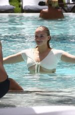 SOPHIE TURNER in Bikini at Delano Hotel Pool in Miami 08/13/2018