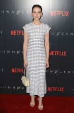 SORCHA GROUNDSELL at The Innocents Screening in London 08/20/2018