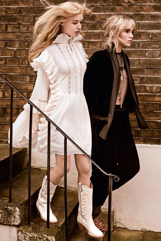 SUKI WATERHOUSE and GEORGIA MAY JAGGER for Twinset